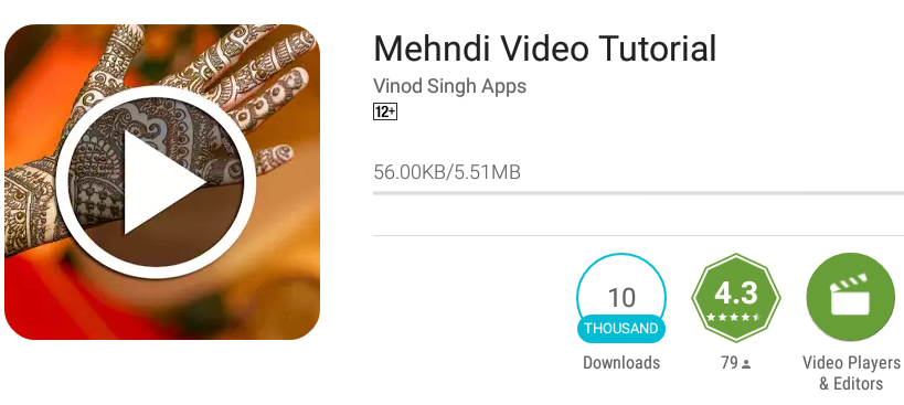 Top 5 Apps For Learning Henna Mehendi Design Apps Reviewed